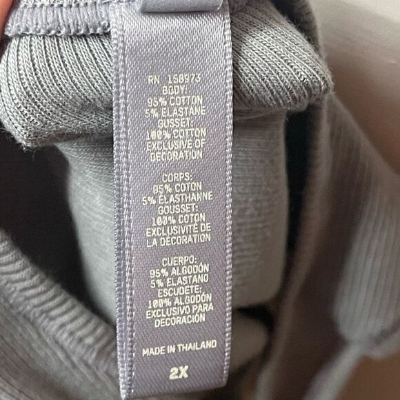 NWTs SKIMS Outdoor Essentials Ribbed Stretch Cotton Bodysuit in Pacific - Picture 11 of 11